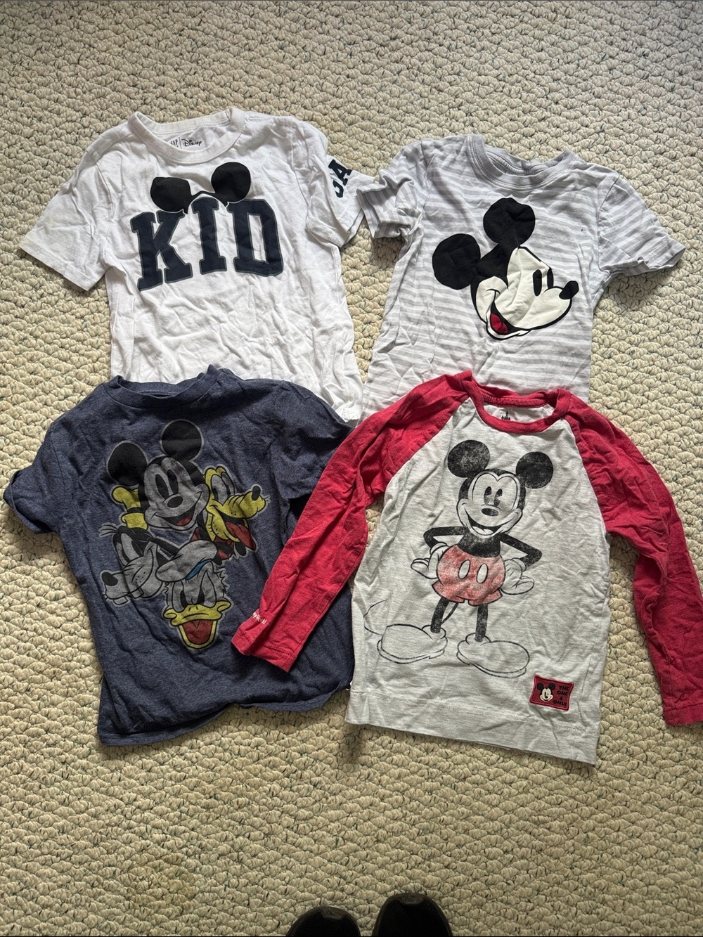 Disney Kids Mickey Mouse Tee Lot
